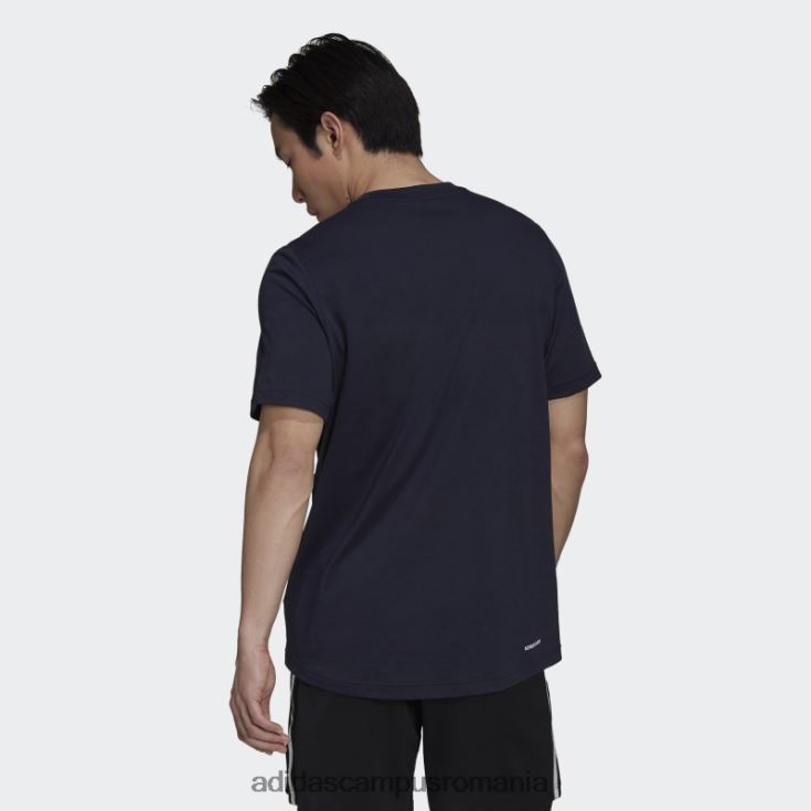 adidas campus romania Aeroready proiectat 2 move feelready sport logo tricou cerneală adidas bărbați cerneală/alb J266N25082
