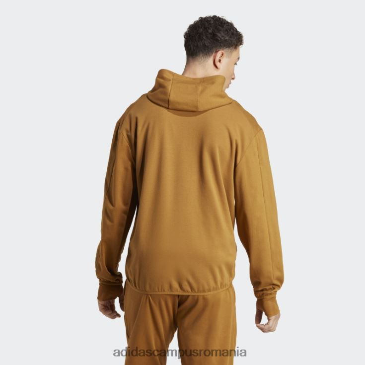 adidas campus romania Antrenament de bază yoga aeroready hanoraș cu fermoar complet bronz bărbați bronz/negru J266N25275