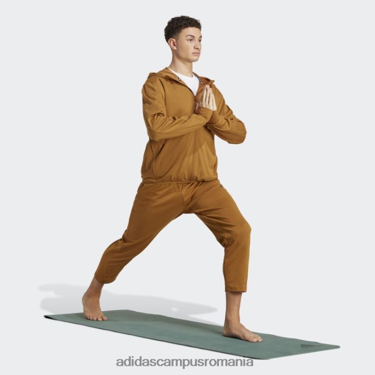 adidas campus romania Antrenament de bază yoga aeroready hanoraș cu fermoar complet bronz bărbați bronz/negru J266N25275
