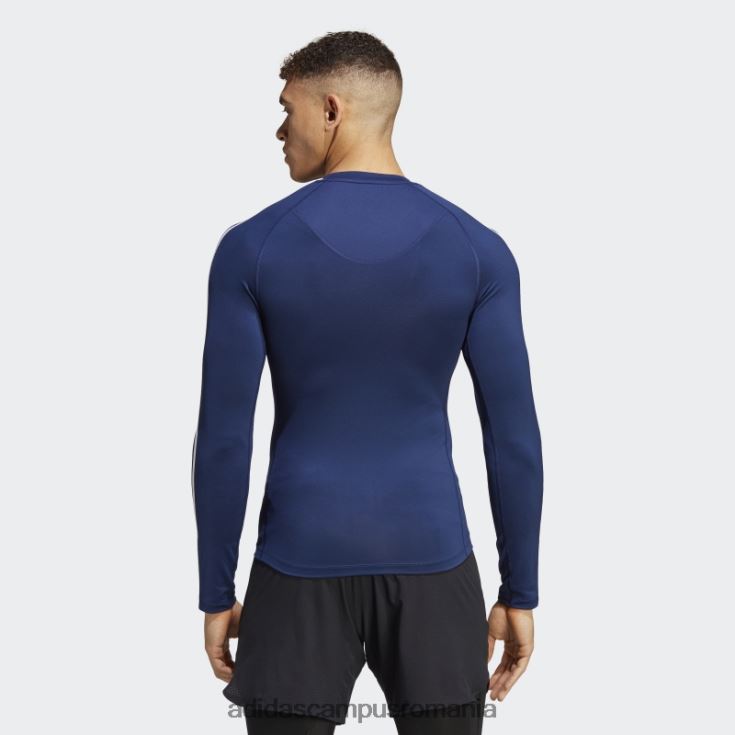 adidas campus romania Bluză adidas cu mânecă lungă de antrenament techfit cu 3 dungi albastru închis bărbați albastru inchis J266N213311