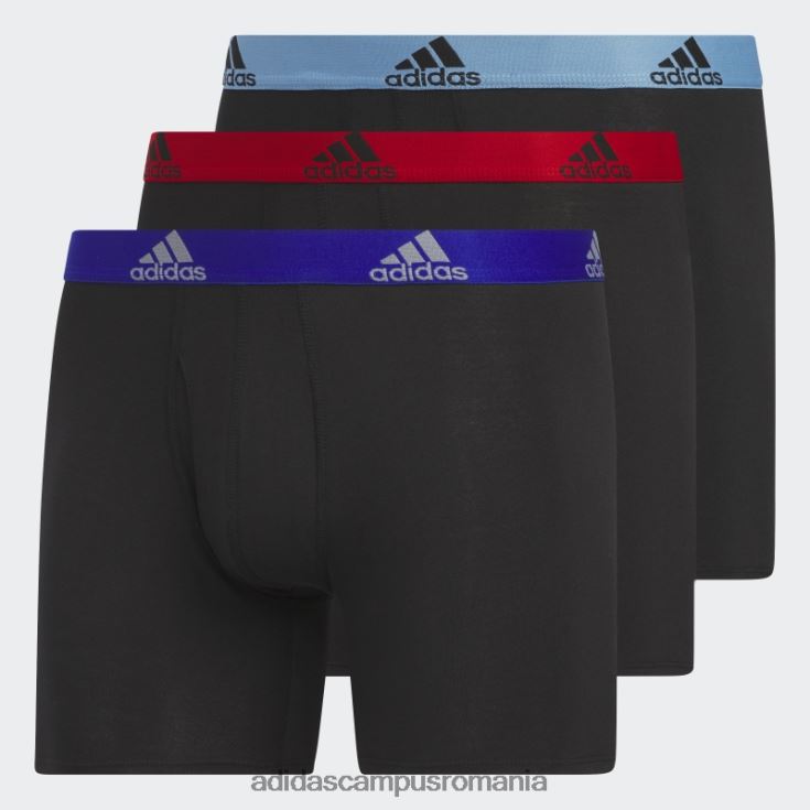 adidas campus romania Boxer din bumbac elastic 3 perechi negru fashion bărbați negru J266N27296