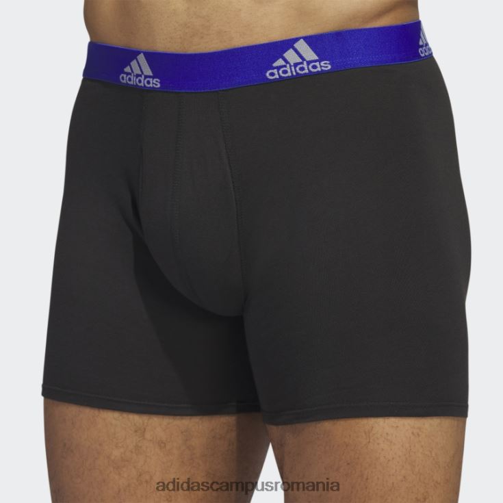 adidas campus romania Boxer din bumbac elastic 3 perechi negru fashion bărbați negru J266N27296