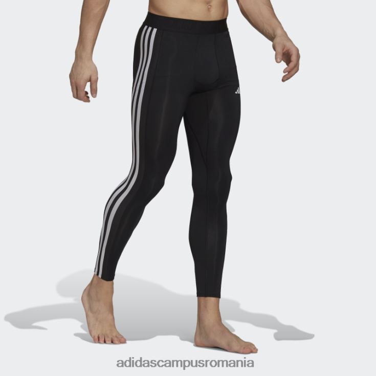 adidas campus romania Colanti lungi de antrenament techfit 3 dungi negru adidas bărbați negru J266N25442