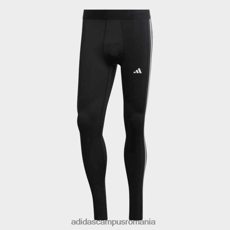 adidas campus romania Colanti lungi de antrenament techfit 3 dungi negru adidas bărbați negru J266N25442