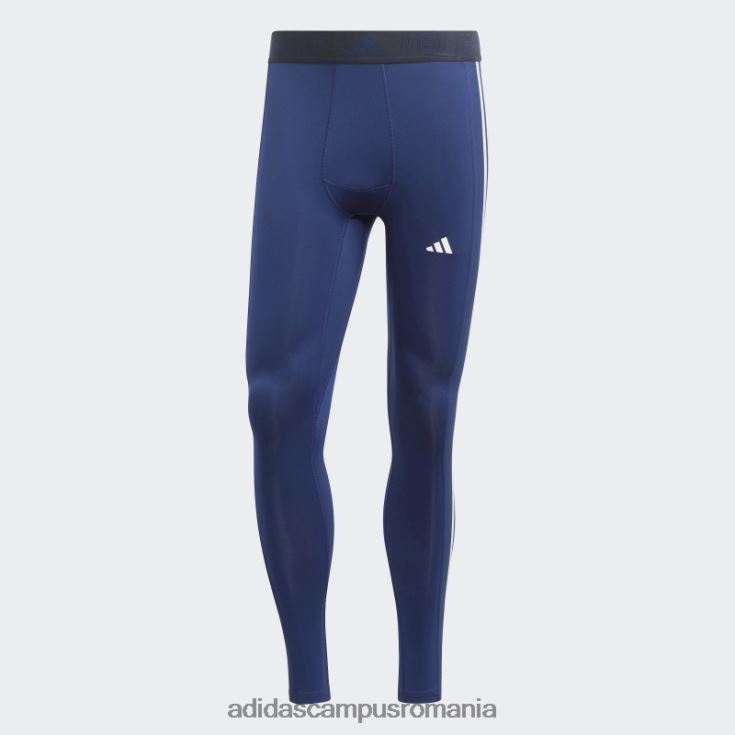 adidas campus romania Colanti lungi de antrenament techfit 3-stripes albastru inchis bărbați albastru inchis J266N213388