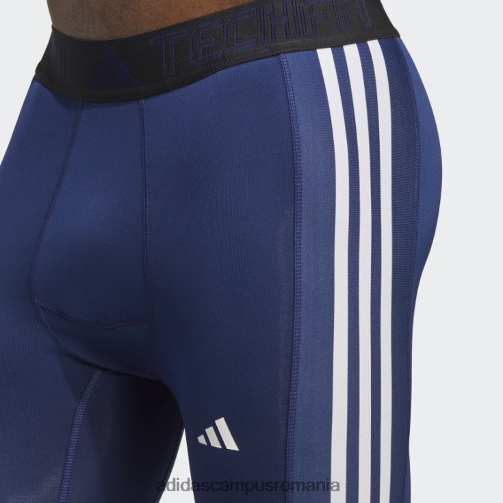 adidas campus romania Colanti lungi de antrenament techfit 3-stripes albastru inchis bărbați albastru inchis J266N213388