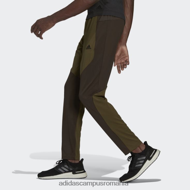 adidas campus romania Joggeri de antrenament yoga olive bărbați măsline J266N214594