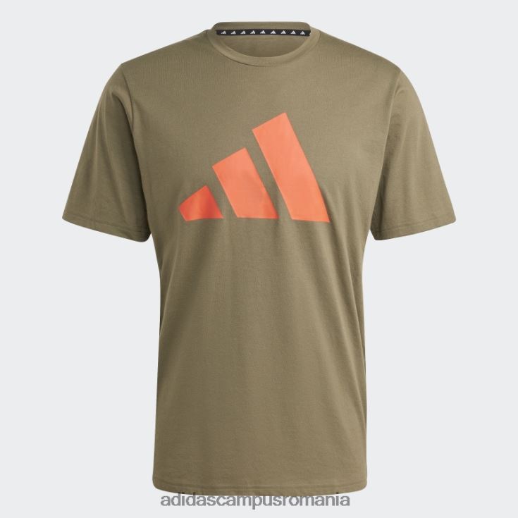 adidas campus romania Olive Train essentials feelready logo tricou adidas bărbați măsliniu/roșu J266N25841