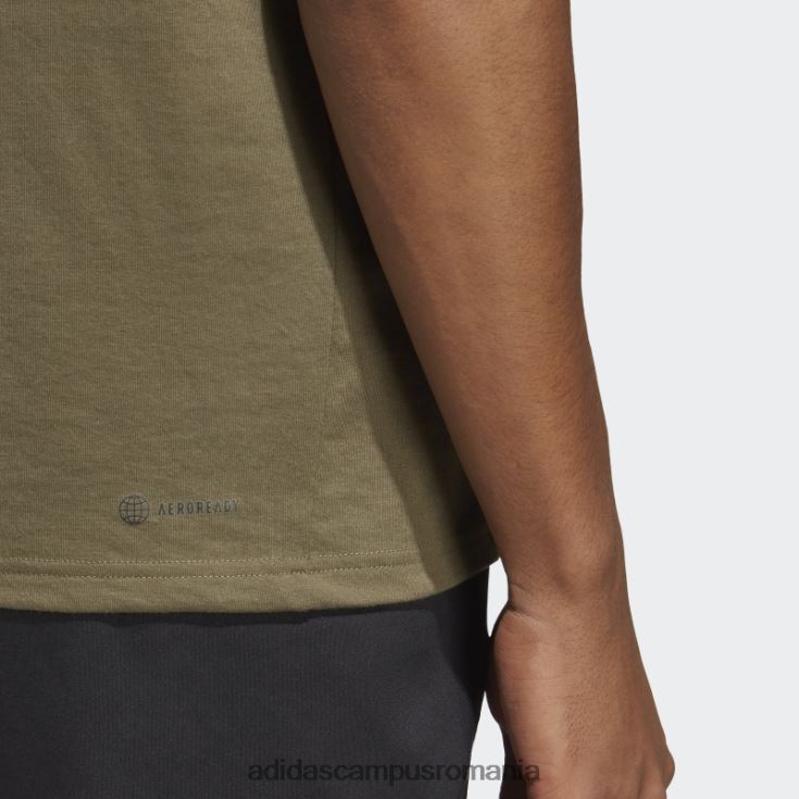 adidas campus romania Olive Train essentials feelready logo tricou adidas bărbați măsliniu/roșu J266N25841