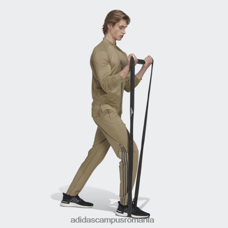 adidas campus romania Pantaloni de jogging cu fermoar țesuți alphastrength orbit verde adidas bărbați orbita verde J266N214730