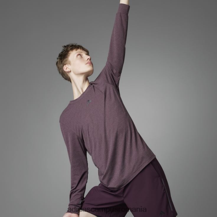 adidas campus romania Top cu mânecă lungă de yoga de echilibru autentic maro adidas bărbați maro J266N214898