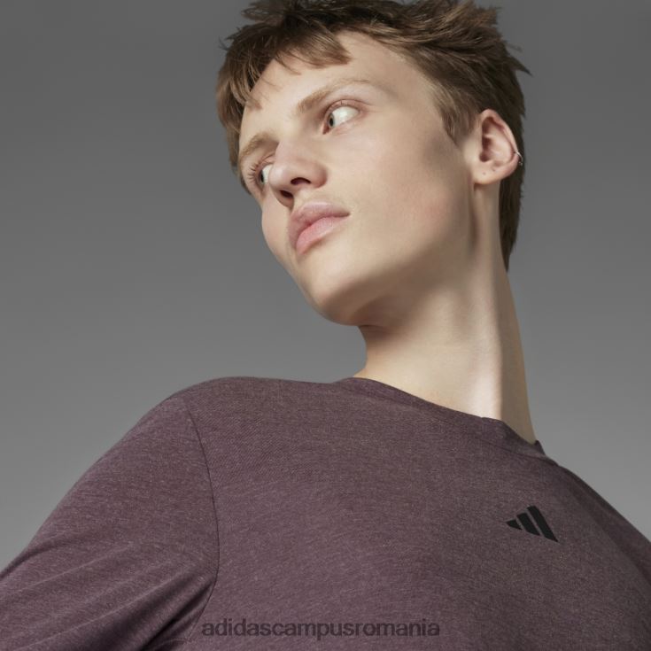 adidas campus romania Top cu mânecă lungă de yoga de echilibru autentic maro adidas bărbați maro J266N214898