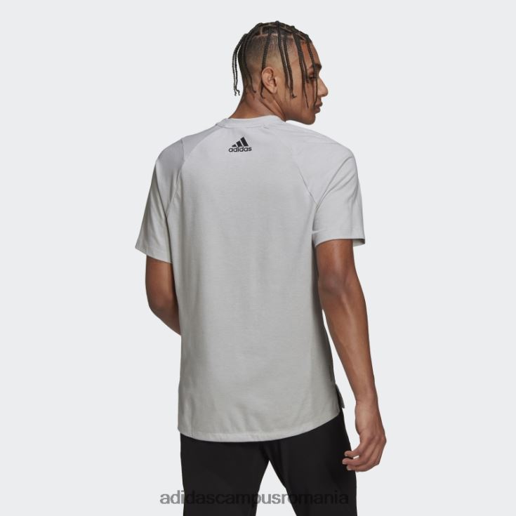 adidas campus romania Tren icons 3-bar tricou de antrenament gri bărbați gri J266N25750