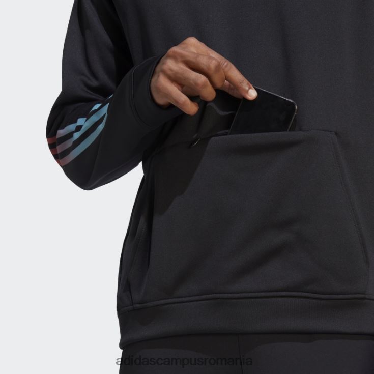 adidas campus romania Tren icons 3-bengi hanorac de antrenament negru bărbați negru J266N25185