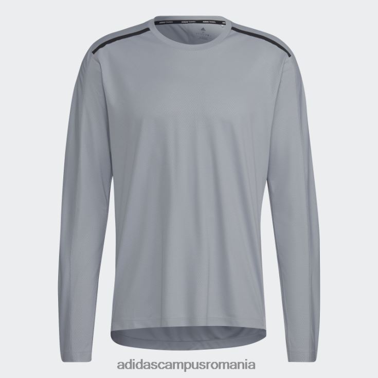 adidas campus romania Tricou adidas cu mânecă lungă acoperit cu PU pentru antrenament argintiu bărbați argint J266N214925