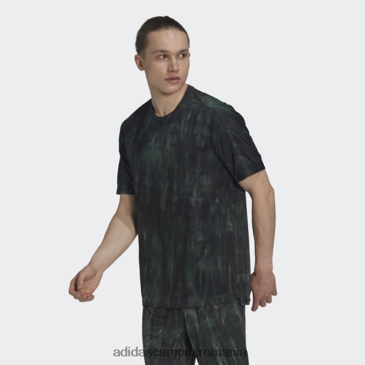 adidas campus romania Tricou cu vopsea spray pentru antrenament cu oxid verde bărbați oxid verde/verde/negru J266N27073