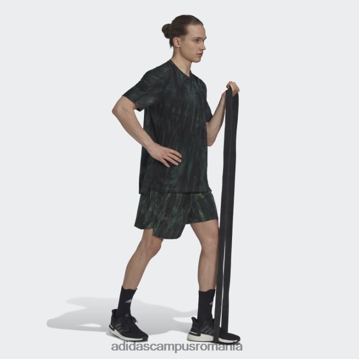 adidas campus romania Tricou cu vopsea spray pentru antrenament cu oxid verde bărbați oxid verde/verde/negru J266N27073