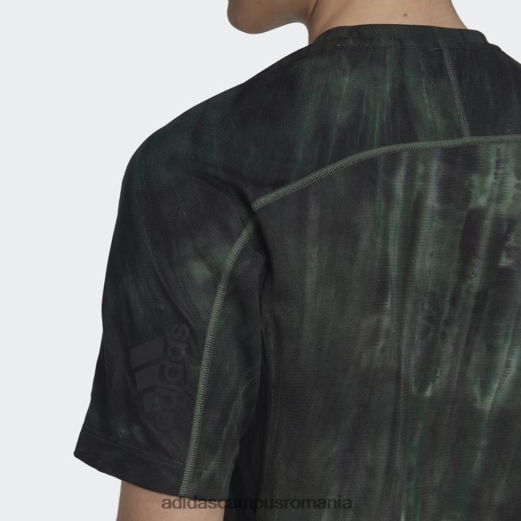 adidas campus romania Tricou cu vopsea spray pentru antrenament cu oxid verde bărbați oxid verde/verde/negru J266N27073