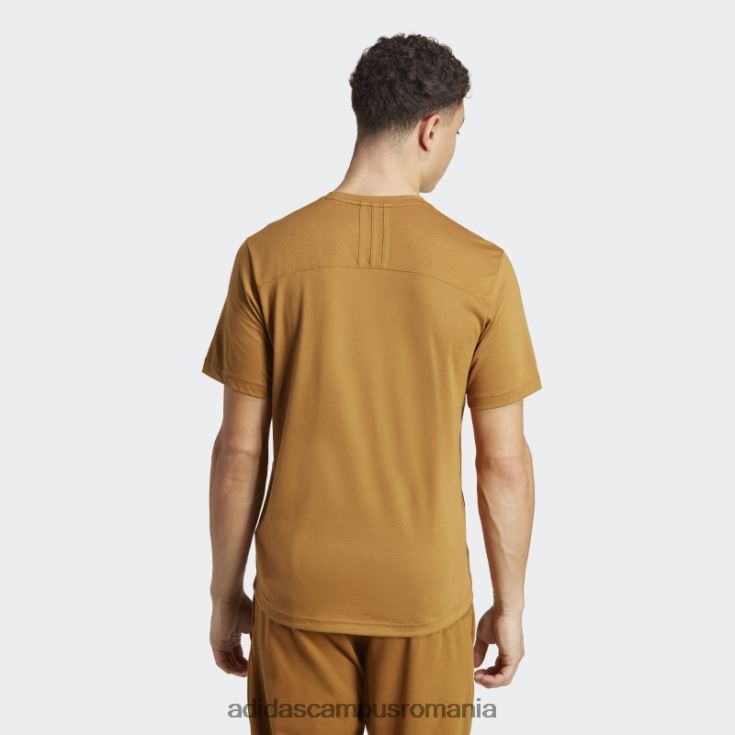 adidas campus romania Tricou de antrenament cu bază de yoga din bronz bărbați bronz/carbon J266N25440