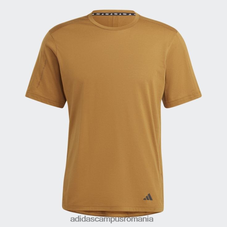 adidas campus romania Tricou de antrenament cu bază de yoga din bronz bărbați bronz/carbon J266N25440