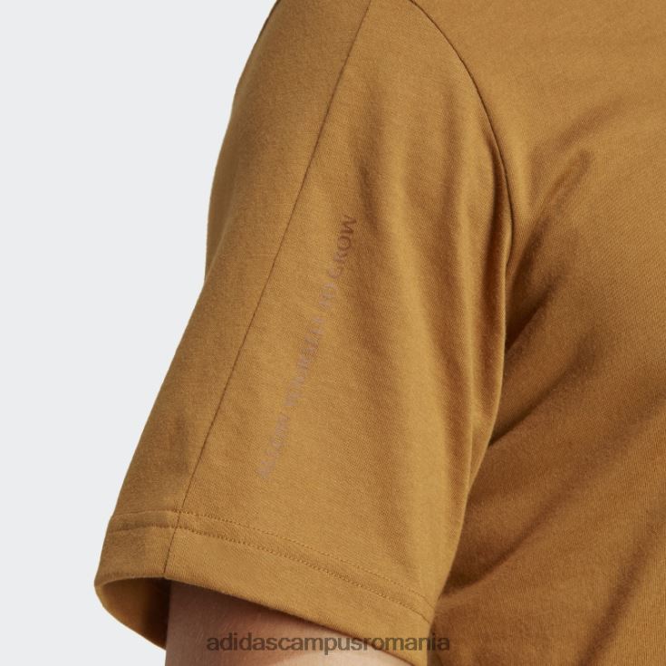 adidas campus romania Tricou de antrenament cu bază de yoga din bronz bărbați bronz/carbon J266N25440