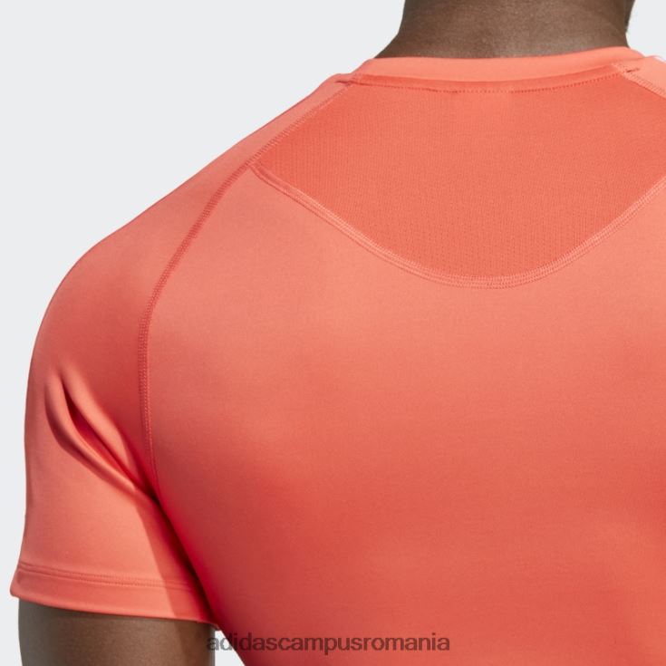 adidas campus romania Tricou de antrenament techfit 3-stripes roșu bărbați roșu J266N213285