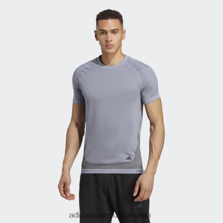 adidas campus romania Tricou pentru antrenament primeknit yoga fără cusături fashion violet argintiu bărbați violet argintiu/gri J266N25135