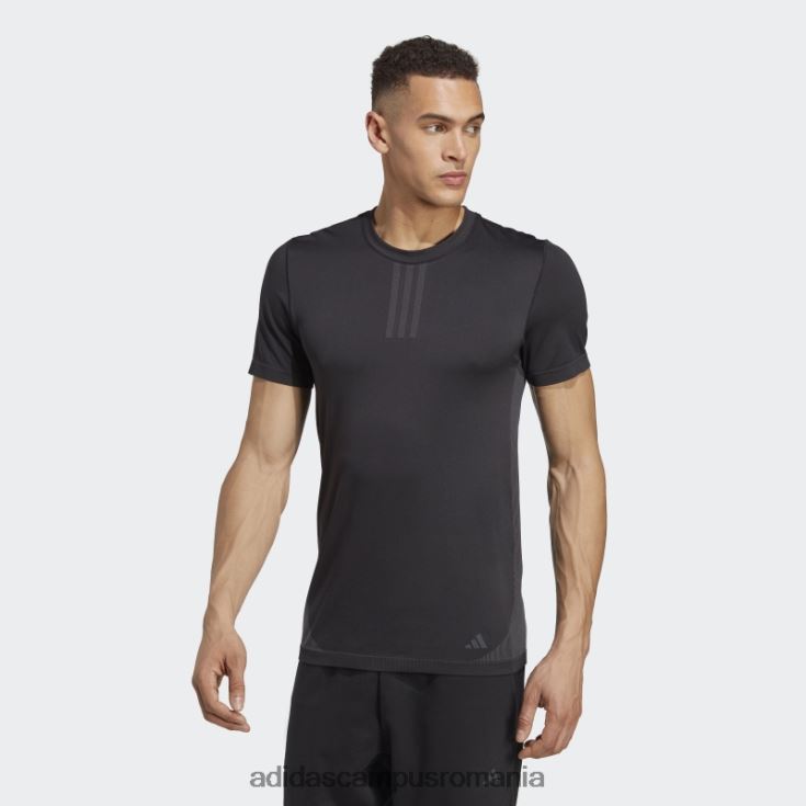 adidas campus romania aeroknit yoga base tricou de antrenament negru adidas bărbați negru/carbon J266N214004