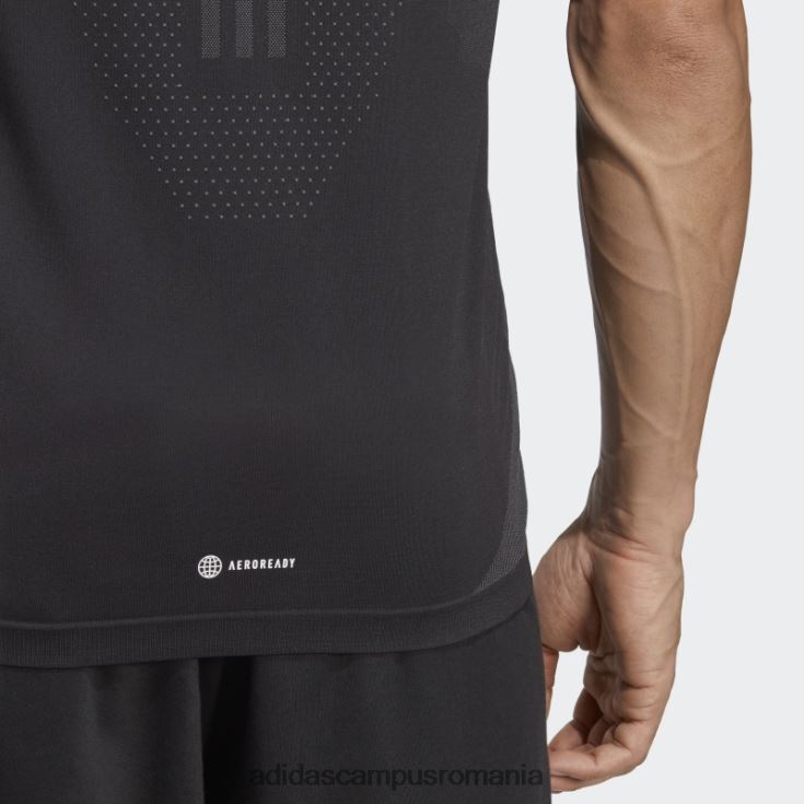 adidas campus romania aeroknit yoga base tricou de antrenament negru adidas bărbați negru/carbon J266N214004