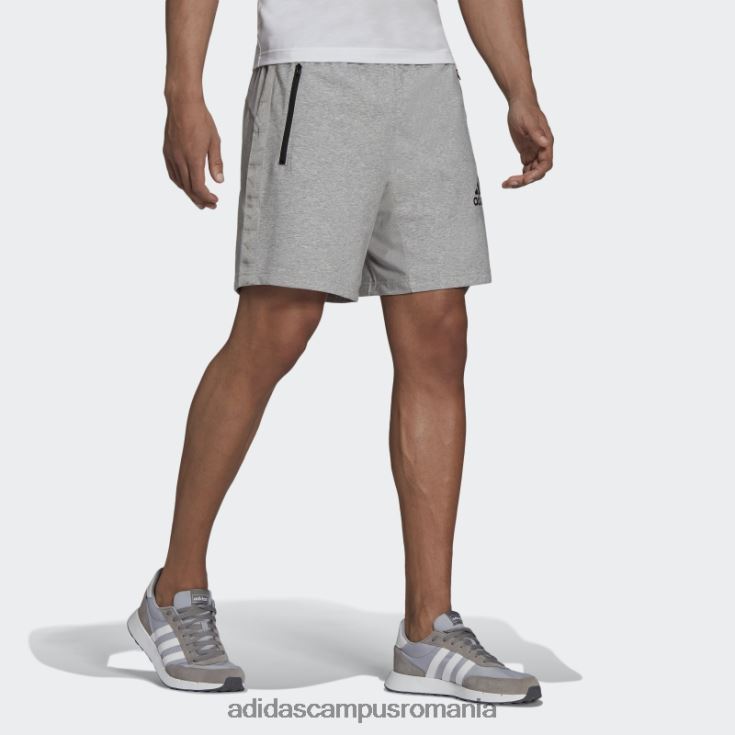 adidas campus romania aeroready conceput pentru a muta sport motion logo pantaloni scurți gri mediu adidas bărbați gri mediu/negru J266N26522