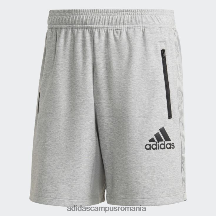 adidas campus romania aeroready conceput pentru a muta sport motion logo pantaloni scurți gri mediu adidas bărbați gri mediu/negru J266N26522