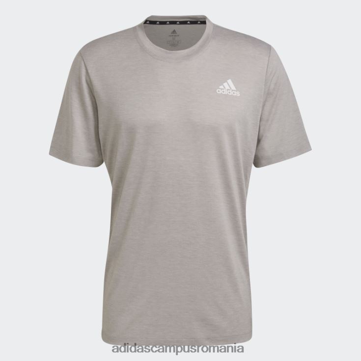 adidas campus romania aeroready, conceput pentru a se mișca, tricou sport negru, gri mediu bărbați gri mediu/alb J266N27112