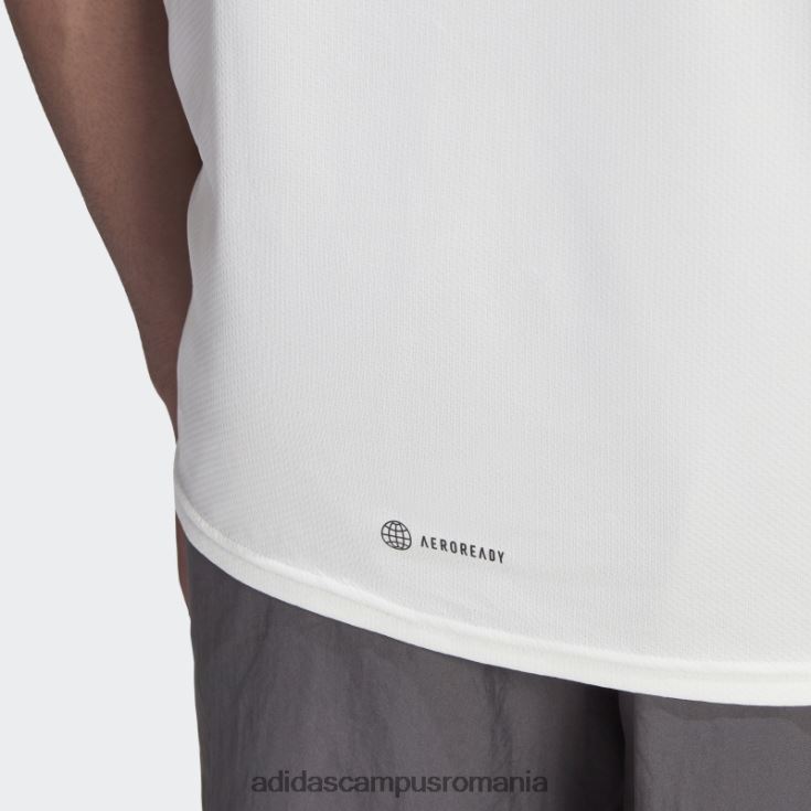 adidas campus romania aeroready conceput pentru mișcare tee alb bărbați alb J266N25137