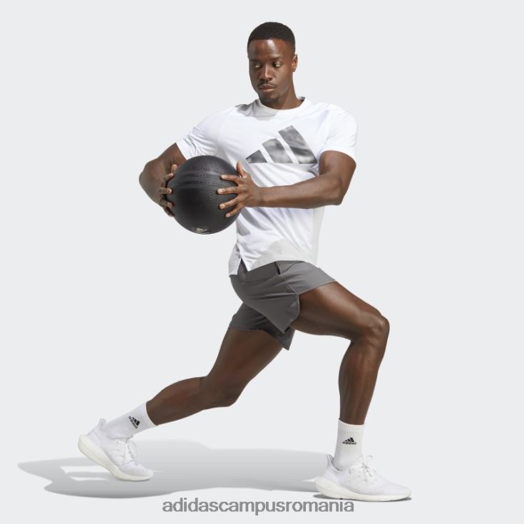 adidas campus romania aeroready conceput pentru pantaloni scurți de mișcare gri bărbați gri/alb J266N21442