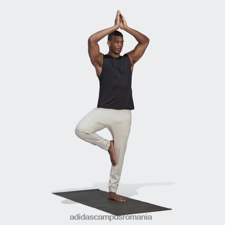adidas campus romania aeroready pantaloni de antrenament fleece yoga cald 7/8 gri bărbați gri J266N27370