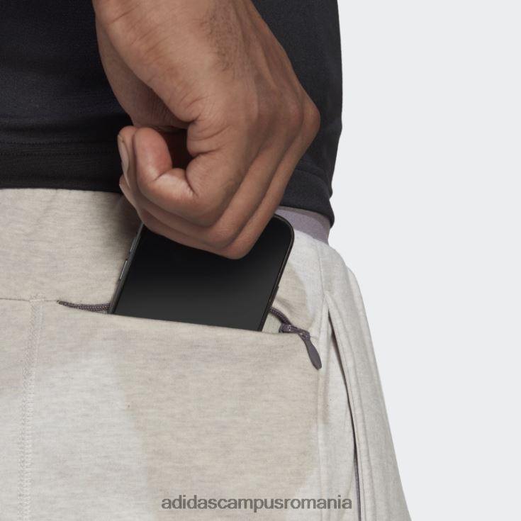 adidas campus romania aeroready pantaloni de antrenament fleece yoga cald 7/8 gri bărbați gri J266N27370