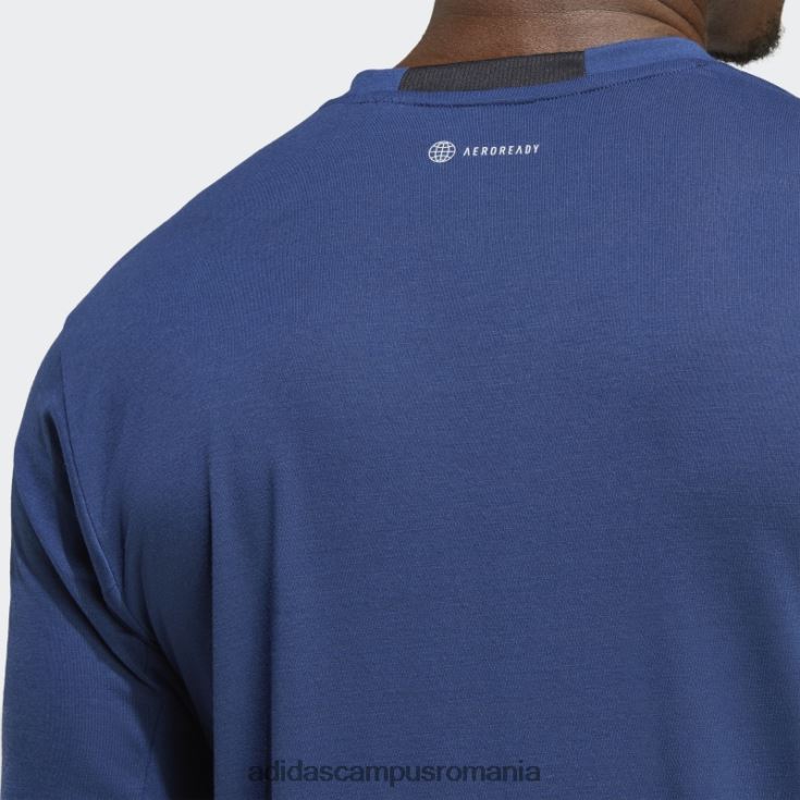 adidas campus romania albastru închis conceput pentru tricou de antrenament bărbați albastru inchis J266N213264