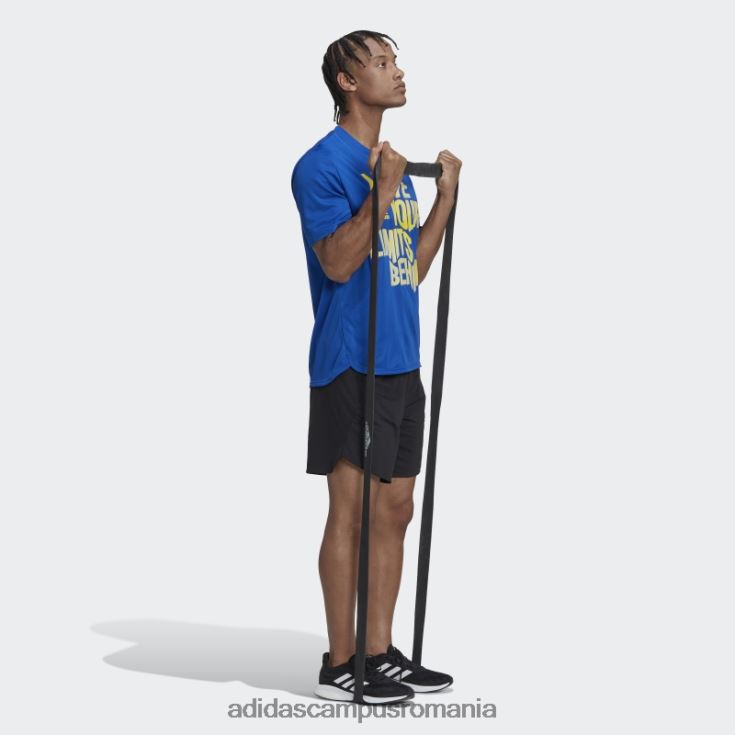 adidas campus romania albastru regal conceput pentru mișcare aeroready hiit slogan tricou de antrenament adidas bărbați albastru regal J266N214865