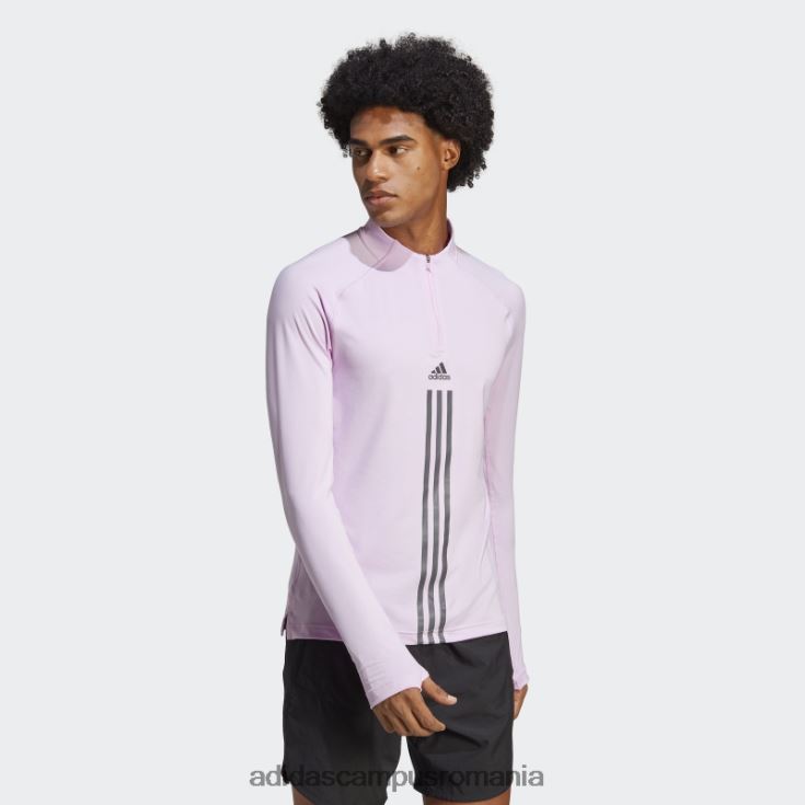 adidas campus romania alphastrength 1/4 fermoar top cu mânecă lungă liliac bărbați liliac J266N27351