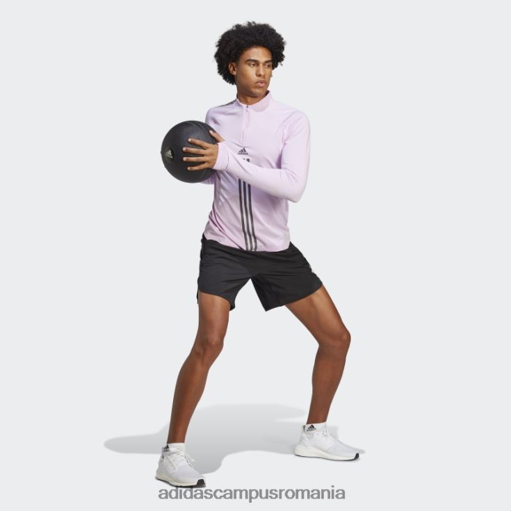 adidas campus romania alphastrength 1/4 fermoar top cu mânecă lungă liliac bărbați liliac J266N27351