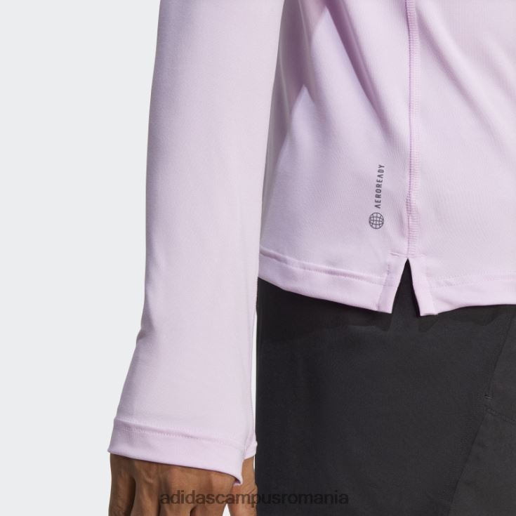 adidas campus romania alphastrength 1/4 fermoar top cu mânecă lungă liliac bărbați liliac J266N27351