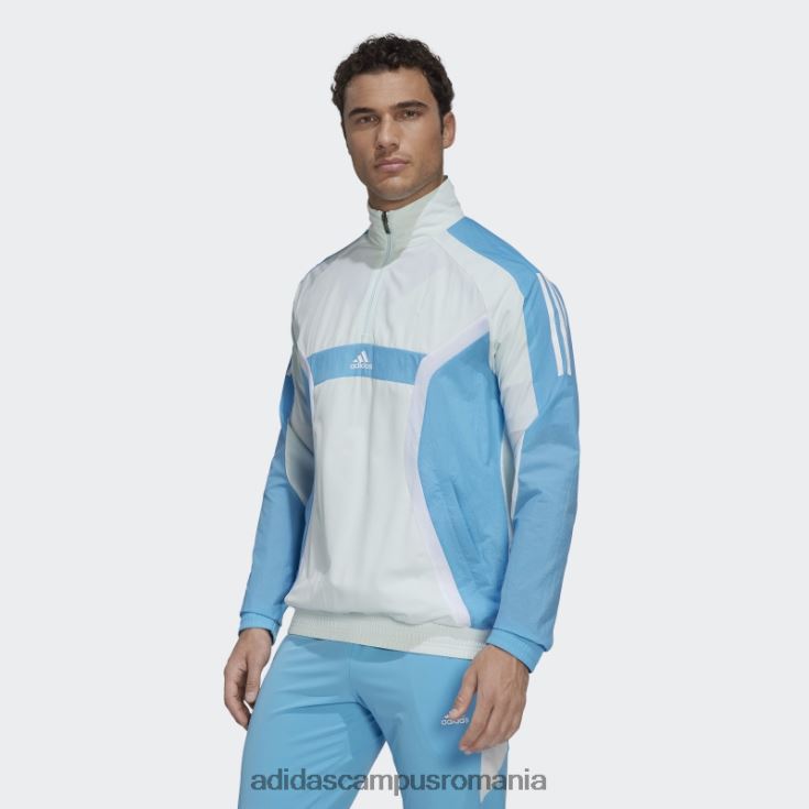 adidas campus romania antrenament cu fermoar sferturi top gheață mentă bărbați menta gheata/albastru cer J266N214647