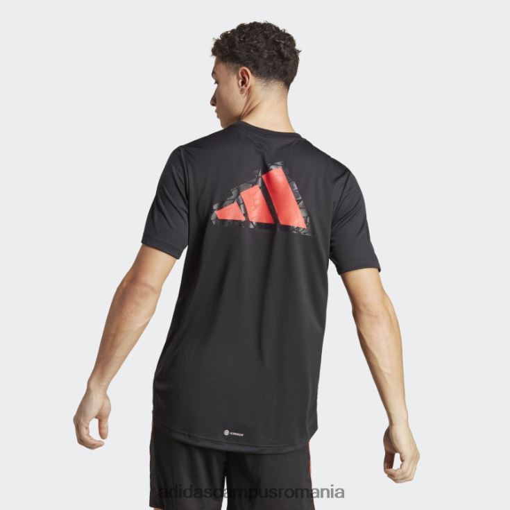adidas campus romania baza de antrenament logo tricou transparent fashion bărbați negru/transparent J266N2802