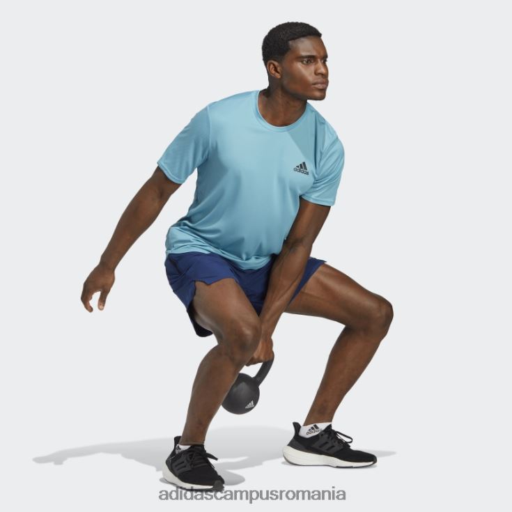 adidas campus romania blue aeroready conceput pentru tricou de mișcare bărbați albastru/negru J266N26232