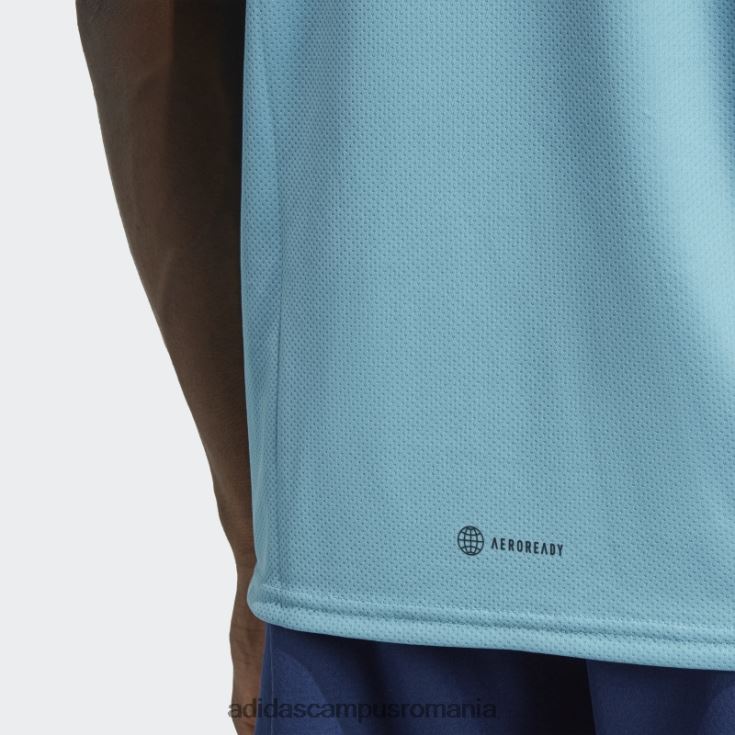 adidas campus romania blue aeroready conceput pentru tricou de mișcare bărbați albastru/negru J266N26232