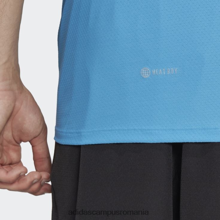 adidas campus romania blue design 4 training heat.rdy hiit tricou adidas bărbați albastru J266N214889