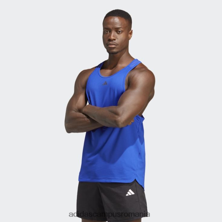 adidas campus romania căldură albastră.rdy hiit maiou de antrenament ridicat bărbați albastru J266N25392
