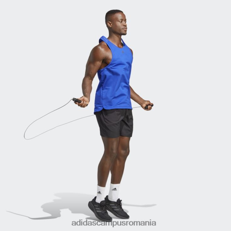adidas campus romania căldură albastră.rdy hiit maiou de antrenament ridicat bărbați albastru J266N25392