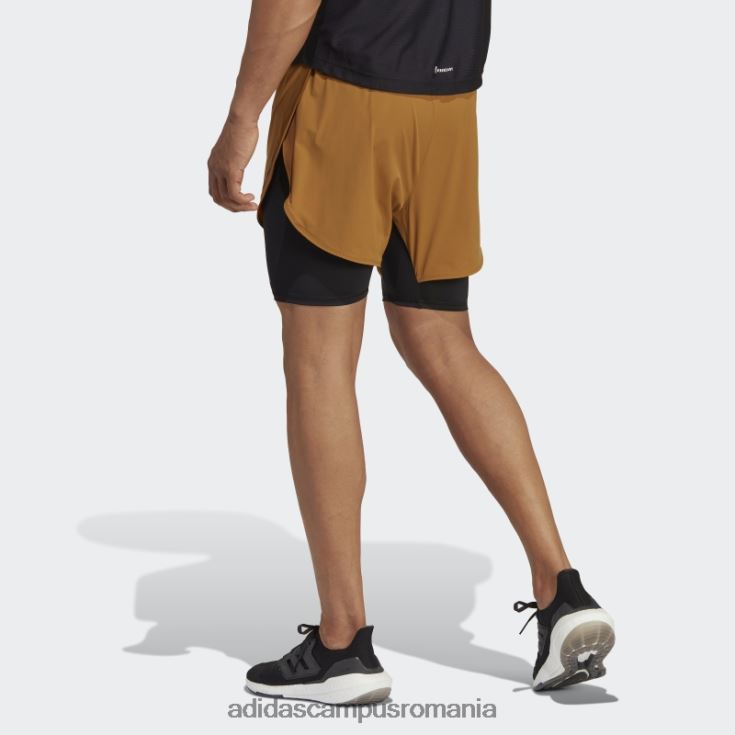adidas campus romania căldură.rdy hiit pantaloni scurți de antrenament 2-în-1 bronz adidas bărbați bronz J266N25370
