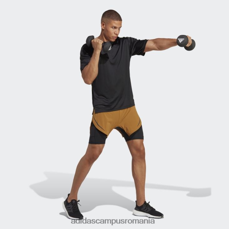 adidas campus romania căldură.rdy hiit pantaloni scurți de antrenament 2-în-1 bronz adidas bărbați bronz J266N25370
